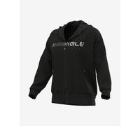 Felpa con cappuccio Alé nero donna - XL