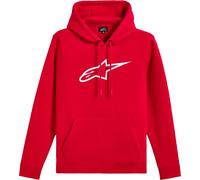 Felpa con cappuccio Alpinestars Ageless 3 rosso-bianco M