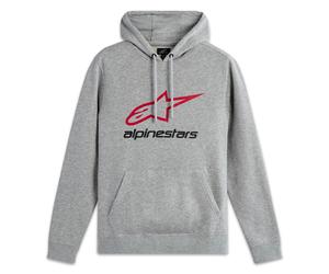 Felpa con cappuccio Alpinestars Always 3 grigio-rosso-nero L