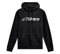 Felpa con cappuccio Alpinestars Blaze 3 nera-bianca 2XL