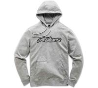 Felpa con cappuccio Alpinestars Blaze Grey Heather Black Pull over - Abbiglia...