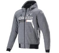 Felpa con cappuccio Alpinestars Chrome Ignition moto/moto casual - grigio mel...