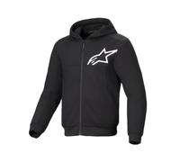 Felpa con cappuccio Alpinestars Chrome V2 Sport Moto Moto Moto Nero Bianco