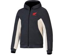 Felpa con cappuccio Alpinestars Chrome V3 Sport Honda Collection Grigio scuro-Crema-Rosso XL