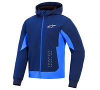 Felpa con cappuccio Alpinestars Radium Tech Night Navy blu royal attrezzatura...