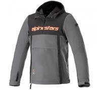 Felpa con cappuccio Alpinestars Sherpa moto Urban riding - nero/grigio rosso ...