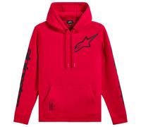 Felpa con cappuccio Alpinestars Triple rossa S
