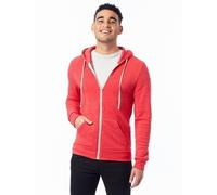 Felpa Con Cappuccio Alternative Apparel Unisex Adulto Rocky Eco-Fleece Con Zip