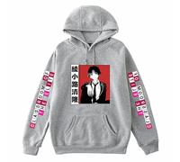 Felpa con cappuccio anime manga Classroom of the Elite Cartoon utilizzata per fan di Ayanokouji Kiyotaka Regalo Cosplay, Grigio, S