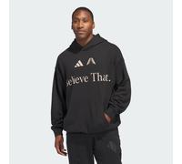 adidas Originals - Anthony Edwards - Felpa nera con cappuccio e stampa “Believe That”-Nero XL