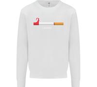 Felpa Con Cappuccio Anti Fumo Grim Reaper Smoker Give Up Uomo