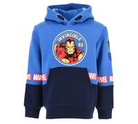 FELPA CON CAPPUCCIO AVENGERS MARVEL 4/10 ANNI MAGLIETTA SUN CITY - XH1086AZZURRO
