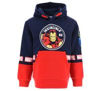 FELPA CON CAPPUCCIO AVENGERS MARVEL 4/10 ANNI MAGLIETTA SUN CITY - XH1086BLU