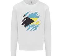 Felpa Con Cappuccio Bambini Giorno Dei Bahamiani Bandiera Delle Bahamas