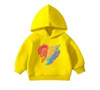 Felpa con Cappuccio Bambini Unisex Bambino Pullover Bimbo Solid Color/Print Regular Fit in Cotone Sweatshirt Calda per Sportswear Invernale Ragazza 3-14 Anni