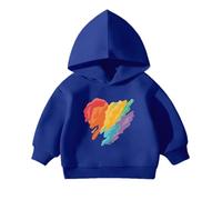 Felpa con Cappuccio Bambini Unisex Bambino Pullover Bimbo Solid Color/Print Regular Fit in Cotone Sweatshirt Calda per Sportswear Invernale Ragazza 3-14 Anni