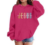 Felpa con Cappuccio Bambini Unisex Ragazzi Ragazza Natale Pullover Tops Graziosa Calda Maglia di Tuta a Manica Lunga T-Shirt Stampa Comoda e Abbigliamento per Ragazze 5-14 Anni