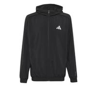adidas Unisex - Bambini e Ragazzi Tech Apparel Tracktop Sweatshirt, Black/Black/Reflective Silver, 11-12 Years