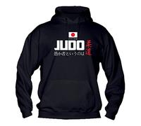 Felpa con Cappuccio Bambino Ragazzo Basic Top qualità Top vestibilità - Judo - novità Fashion Divertenti Humor Youtuber New Bambina Made in Italy (Nero, 9-11 Anni)