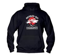 Felpa con Cappuccio Bambino Ragazzo Basic Top qualità Top vestibilità - Karate Kid - novità Fashion Divertenti Humor Youtuber New Bambina Made in Italy (Nero, 12-14)