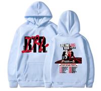 Felpa con Cappuccio Big Time Rush Tour 2026 | Stile Urbano Unisex | Autunno Manica Lunga | Moda Streetwear (59056-azzurro,XS)