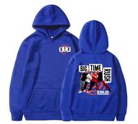 Felpa con Cappuccio Big Time Rush Tour 2026 | Stile Urbano Unisex | Autunno Manica Lunga | Moda Streetwear (59055-blu Scuro,XXL)