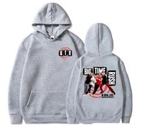 Felpa con Cappuccio Big Time Rush Tour 2026 | Stile Urbano Unisex | Autunno Manica Lunga | Moda Streetwear (59054-grigio,3XL)
