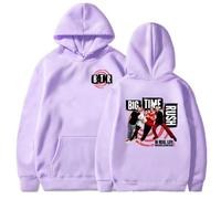 Felpa con Cappuccio Big Time Rush Tour 2026 | Stile Urbano Unisex | Autunno Manica Lunga | Moda Streetwear (59054-viola,XXL)