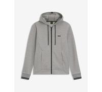 Felpa con cappuccio BOSS Green FZ Zone Full Zip grigia - S
