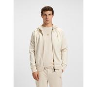 Felpa con cappuccio BOSS Green Saggy Future Full Zip bianco crema - M