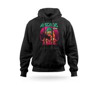 Felpa con cappuccio Bulma Goku Crilin Dragon Ball Anime Uomo Donna Bambino Nera