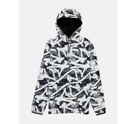 Felpa con cappuccio Burton Crown Weatherproof bianco nero - L