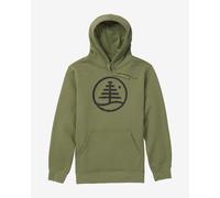Felpa con cappuccio Burton Family Tree verde bosco donna - L