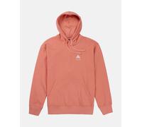 Felpa con cappuccio Burton Mountain Pullover rosa corallo - M