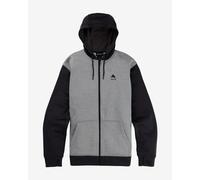 Felpa con cappuccio Burton Oak Full Zip grigio nero - S
