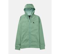 Felpa con cappuccio Burton Oak Full Zip verde chiaro - S