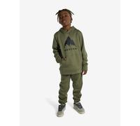 Felpa con cappuccio Burton Oak Pullover verde bosco per bambini - S