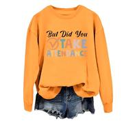 Felpa con cappuccio "But Did You Take Attendance But Did You Take Attendance", Giallo-1., 3XL