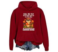 Felpa con cappuccio Call Me Old But At Least I Grew Up in A Time When The World Had still some Common Sense Sweatshirt, Porpora, S