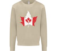 Felpa Con Cappuccio Canadian Maple Leaf Flag Canada Beaver Uomo