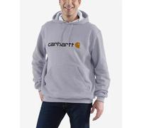 Felpa con cappuccio Carhartt Signature Logo grigia - L