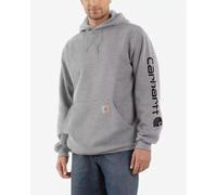 Felpa con cappuccio Carhartt Sleeve Logo grigia - XL