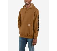Felpa con cappuccio Carhartt Sleeve Logo marrone - S