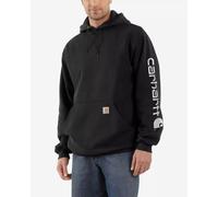 Carhartt Midweight Sleeve Logo Felpa, nero, taglia S