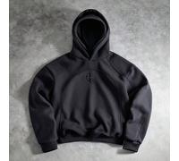 Felpa con cappuccio casual da uomo con doppio cappuccio, patchwork, streetwear, oversize, grafica, coordinata, per amici, "Amo il mio ragazzo", stile di strada, per coppie, design strutturale, motivo