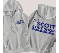 Felpa con cappuccio casual oversize da donna con stampa a lettere di Keith Scott, colore grigio, adatta per feste, raduni, laurea, ritorno a scuola, insegnanti, pullover autunnale L,M,S,XLLetterePolie
