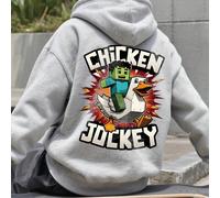 Felpa con cappuccio casual per ragazzi adolescenti con stampa di graffiti a cartoni animati, adatta per l'autunno/inverno, per lo shopping, gli incontri, i viaggi e la scuola 6Y,7Y,8Y,9Y,10Y,4Y,5Y,14Y