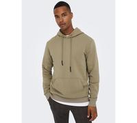 Only & Sons Onsceres Life Hoodie Sweat Noos Felpa con Cappuccio, Beige (Rivestimento Argento), M Uomo
