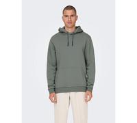 Only & Sons Felpa oversize Onsceres con cappuccio verde salvia scuro 2XL