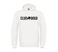 Felpa con cappuccio CLUB DOGO gue pequeno bianca o nera unisex uomo donna